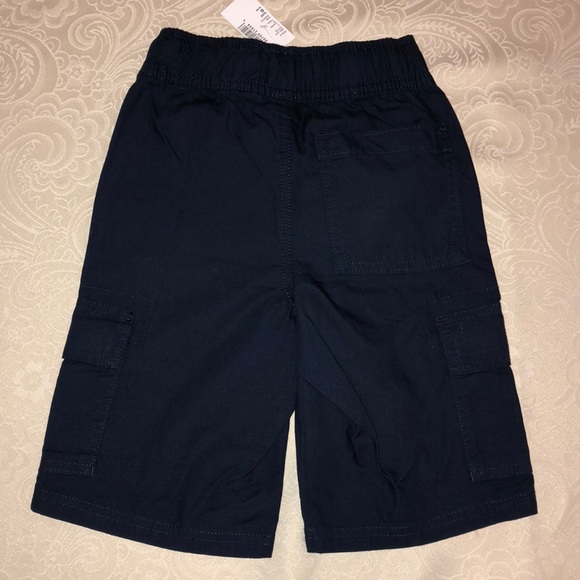 Boys Navy Pull-On Woven Cargo Shorts - Picture 2 of 3